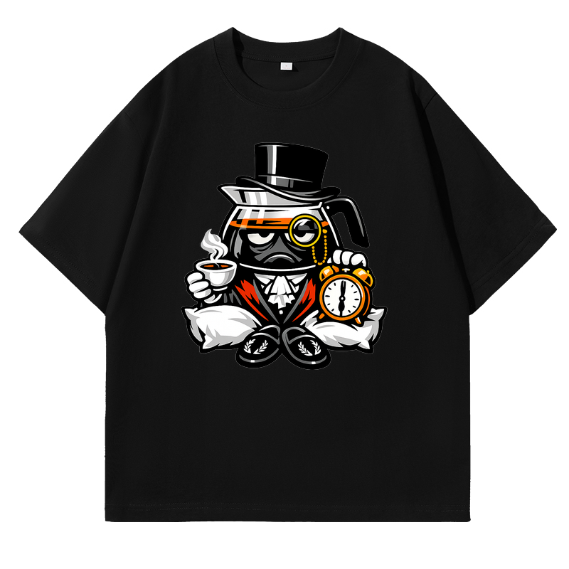 T-shirt Dawn Dilettante: Kaffee-Passion für Morgenmuffel