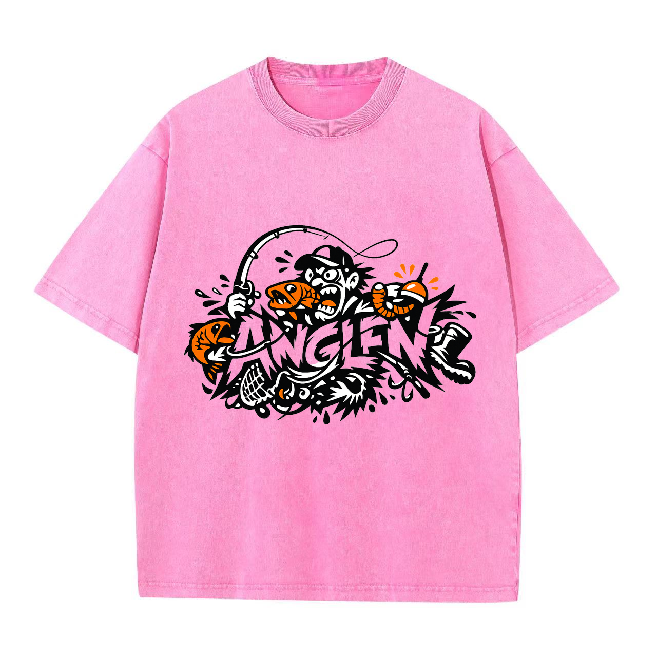 T-Shirt Angelglück am Wasser