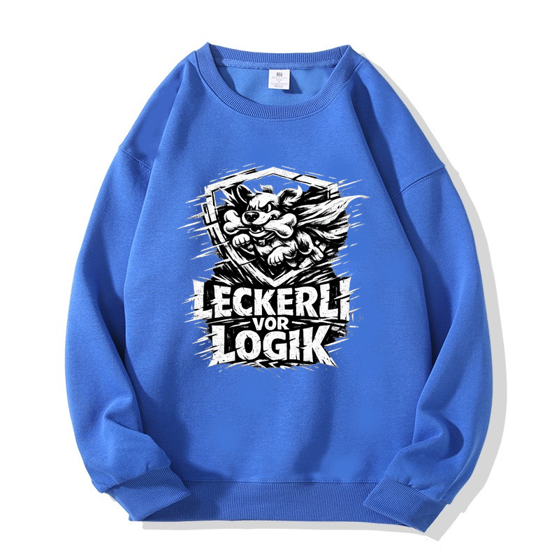 Sweatshirt Leckerli vor Logik Hundeliebe