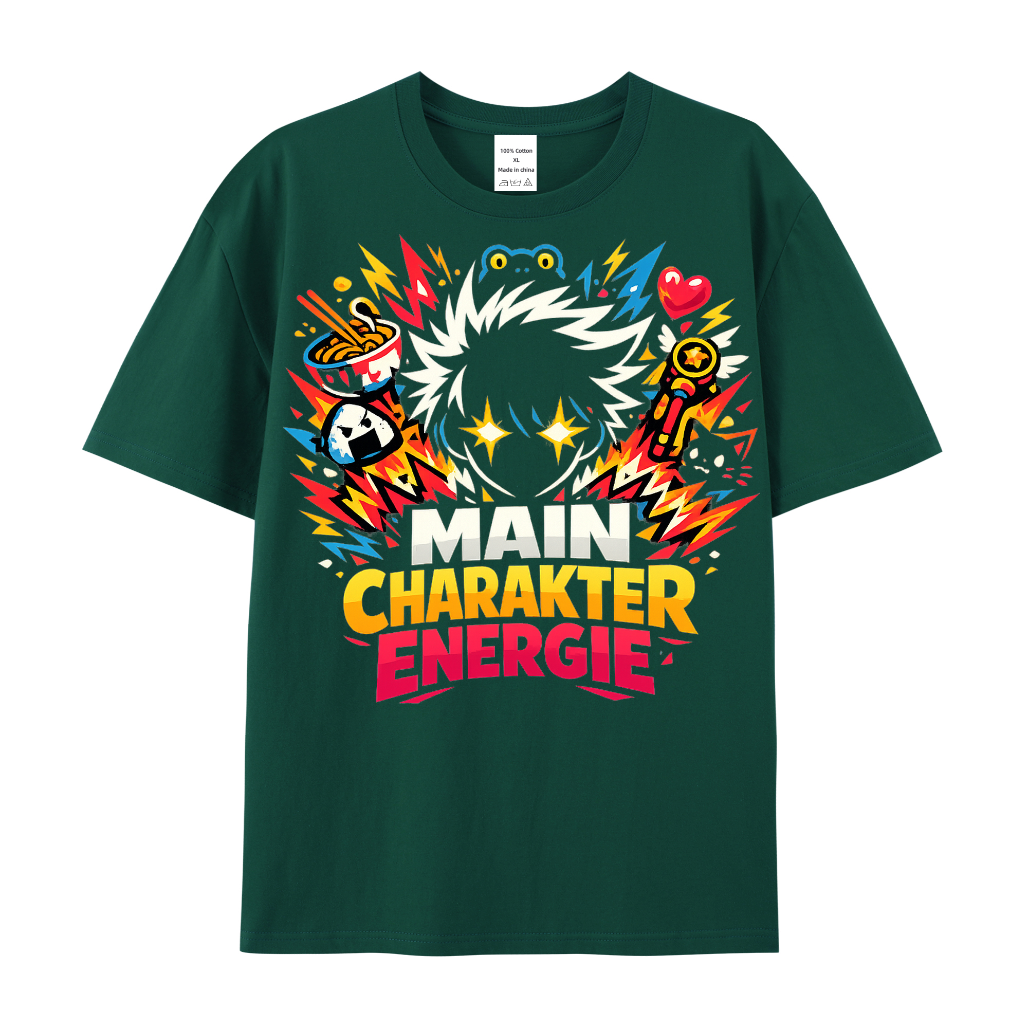 T-Shirt Main Charakter Energie Anime Vibes