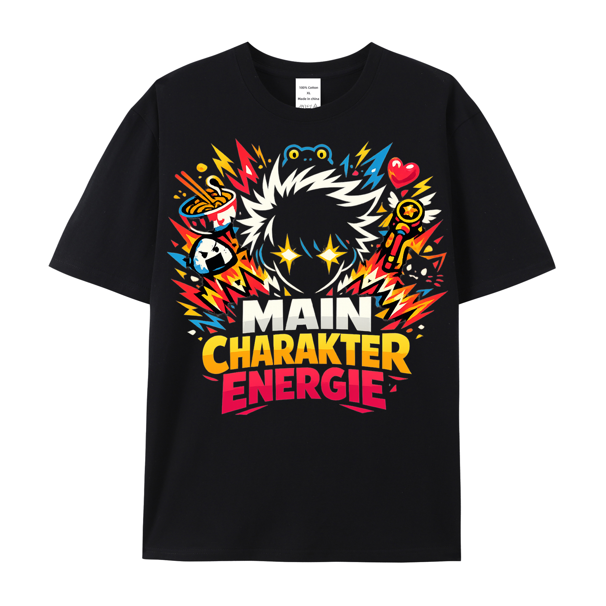 T-Shirt Main Charakter Energie Anime Vibes
