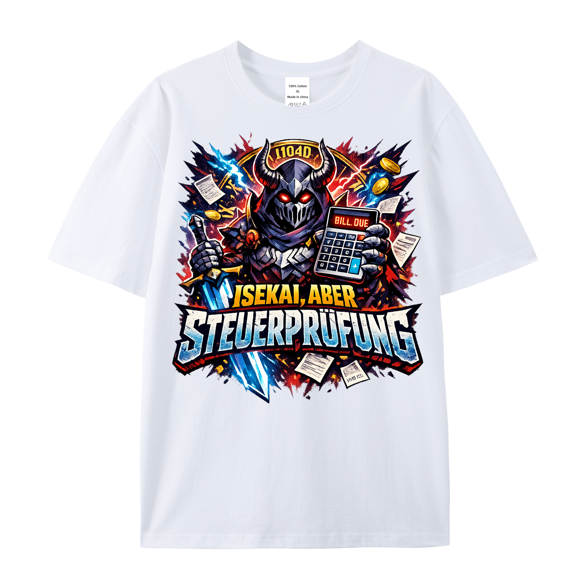 T-Shirt Isekai Steuerprüfung Chaos