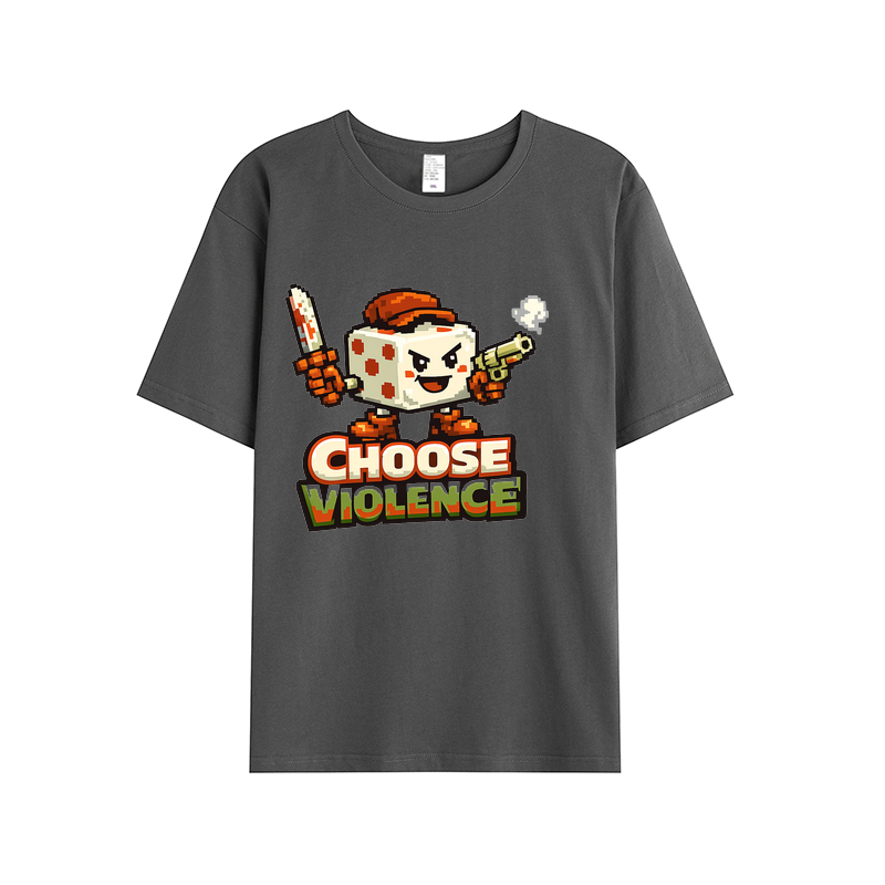 T-Shirt Pixel Power Choose Violence
