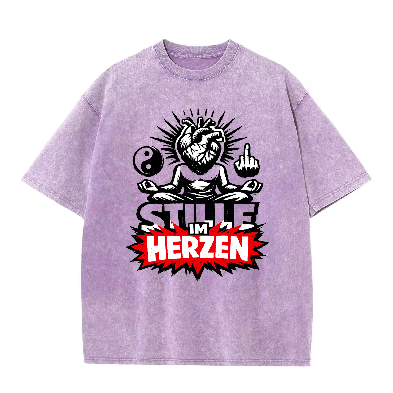T-Shirt Herzstille Yoga Yogi Inspiration