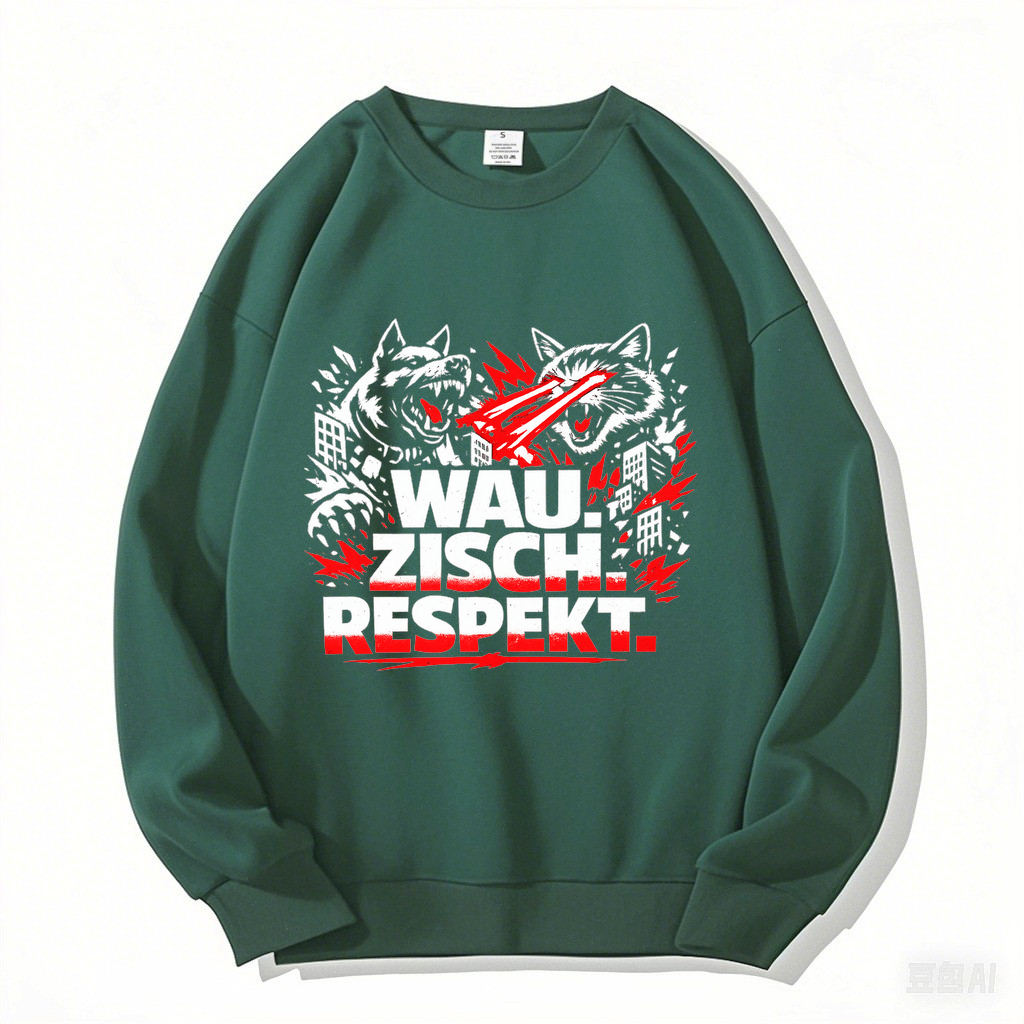 Sweatshirt Wau Zisch Respekt Haustier Vibes