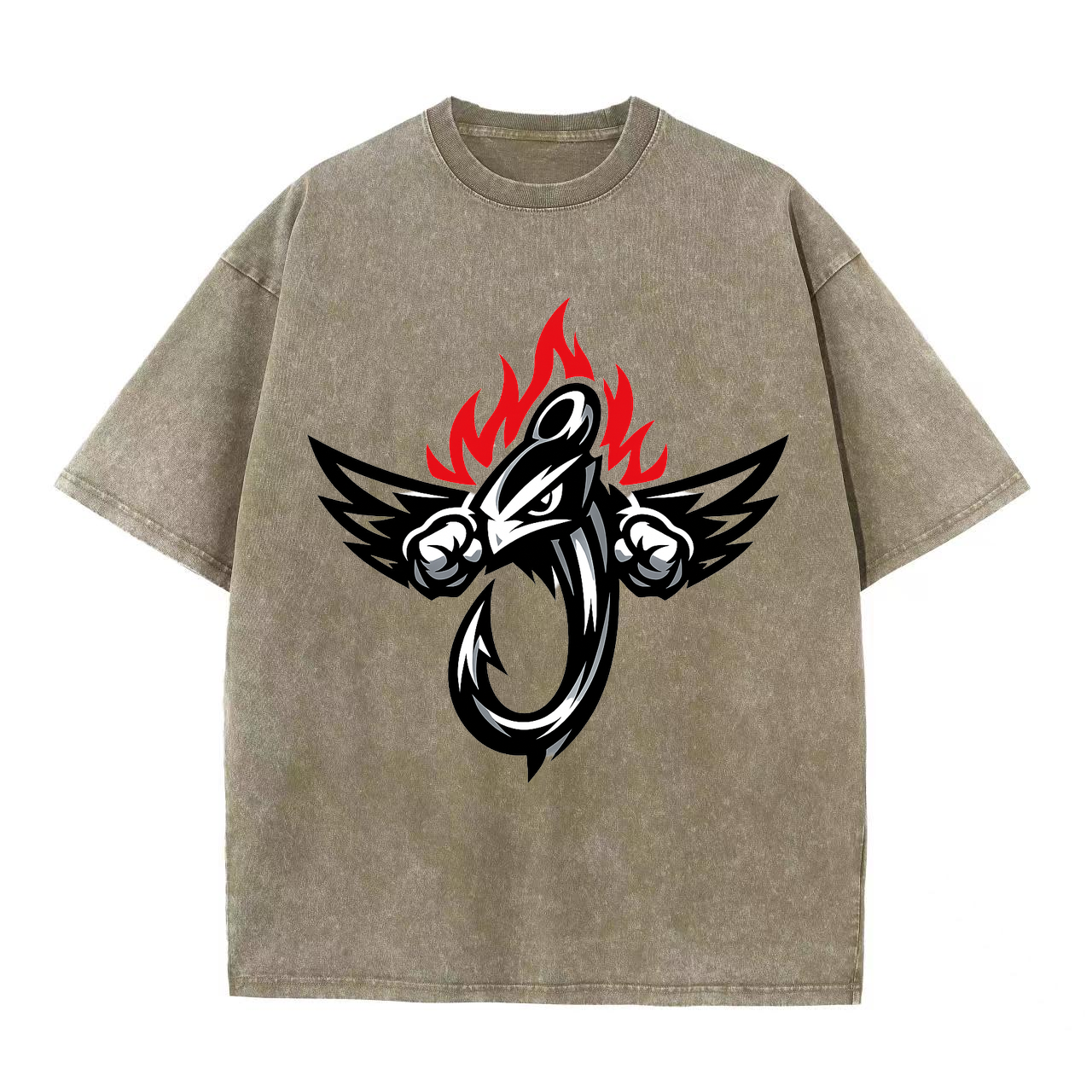 T-Shirt Angelglück am Wasser