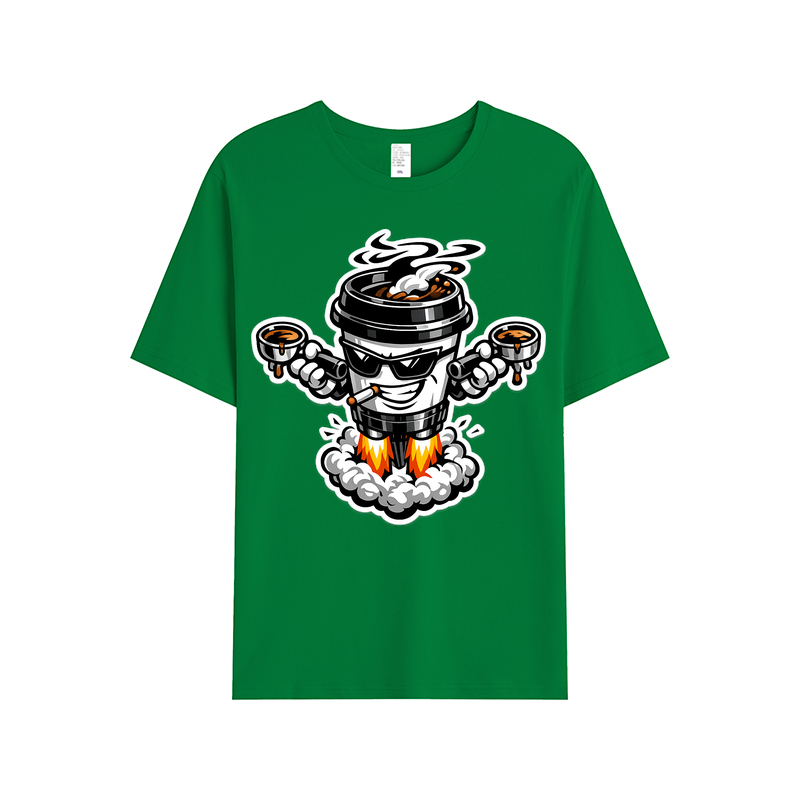 T-shirt Velvet Steam Clash: Kaffeegenuss im Duell