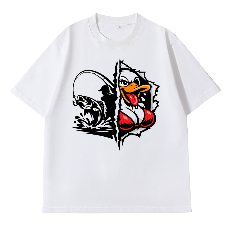 T-Shirt Angelglück am Wasser
