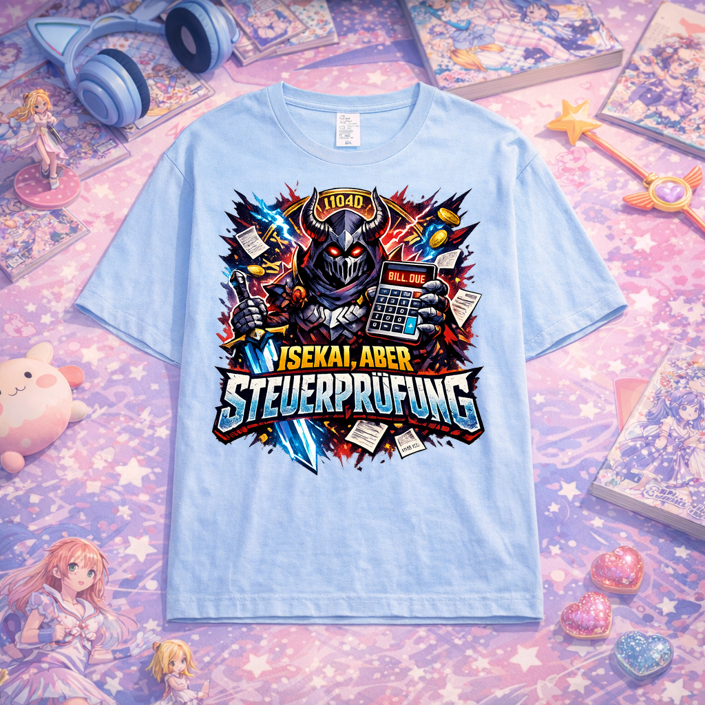 T-Shirt Isekai Steuerprüfung Questmodus