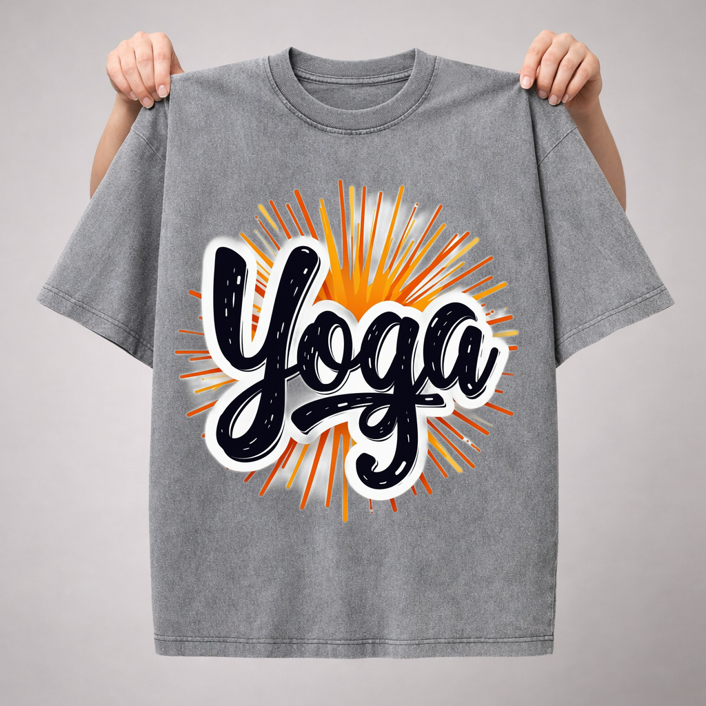 T-shirt Unisexe Yoga Respire, Doute, Continue