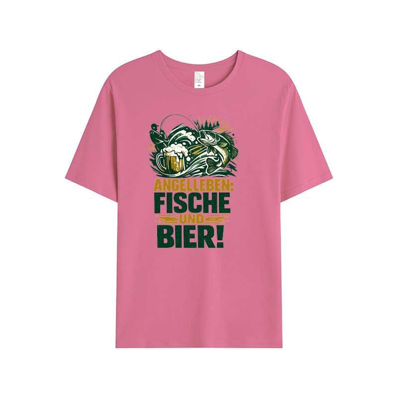 T-Shirt Angelglück: Fische, Bier und gute Laune!
