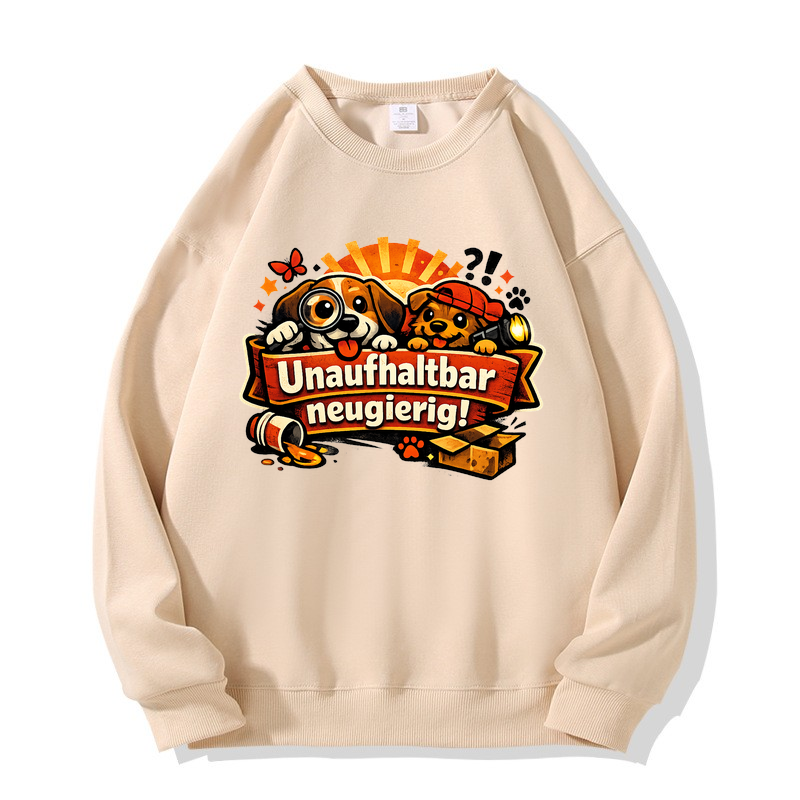 Sweatshirt Neugierige Pfotenpower