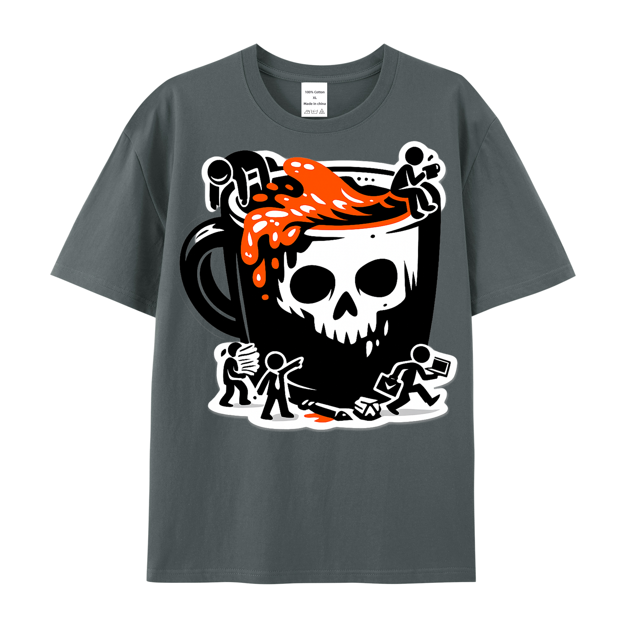 T-shirt Kaffee-Kollaps Kollegen Büro Alltag