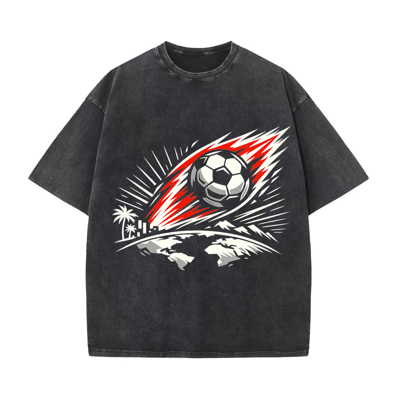 T-shirt Leuchtende Typowellen Fanidentität