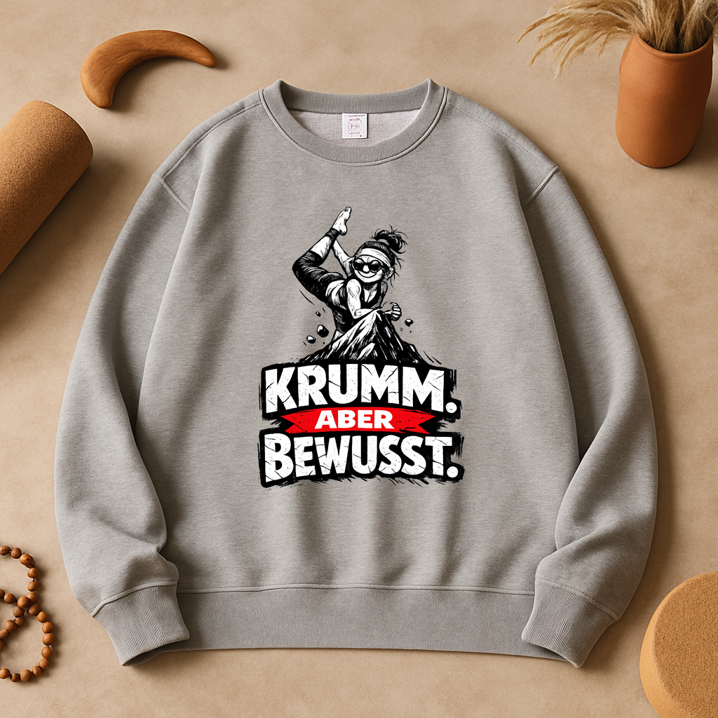 Sweatshirt FlexiFlow – Krumm. Aber bewusst.