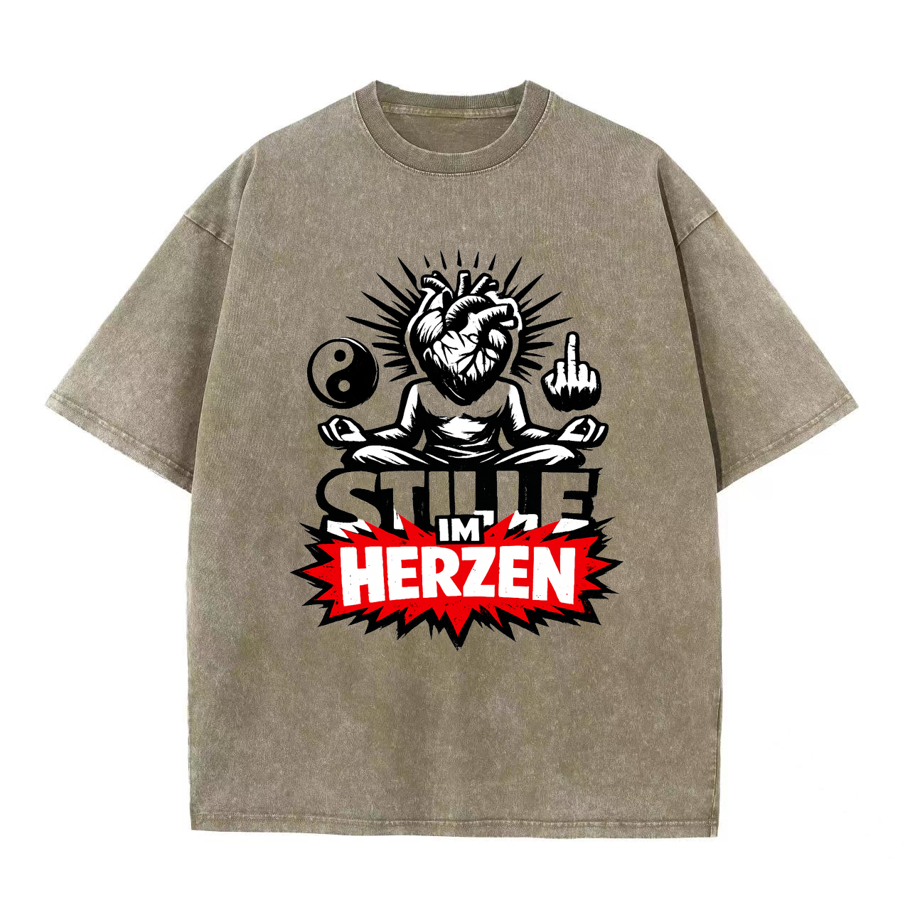 T-Shirt Herzstille Yoga Yogi Inspiration