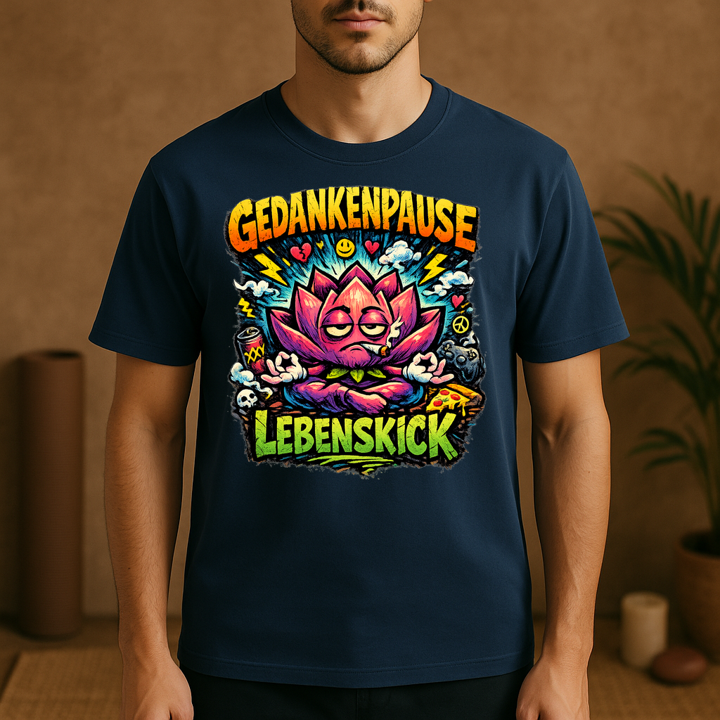 T-Shirt Gedankenpause Lebenskick Flow
