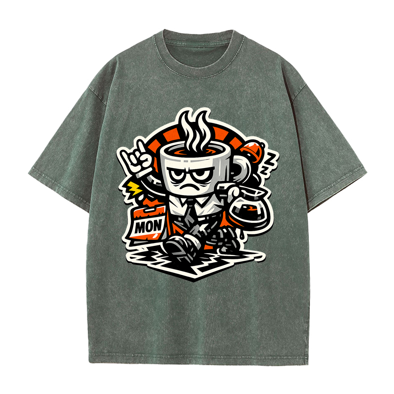 T-shirt Kaffeepanzer: Montag überlebt
