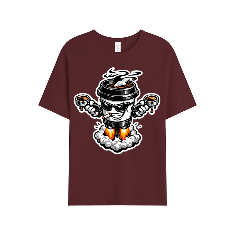 T-shirt Velvet Steam Clash: Kaffeegenuss im Duell
