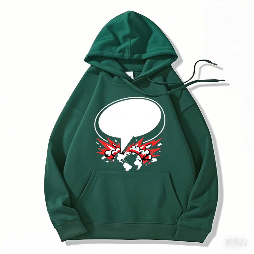 Hoodie Rebellenball im Raster