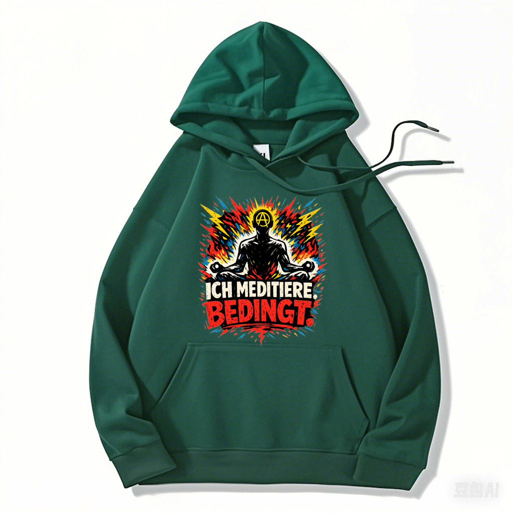 Hoodie Meditationsmood – Ich meditiere. Bedingt.