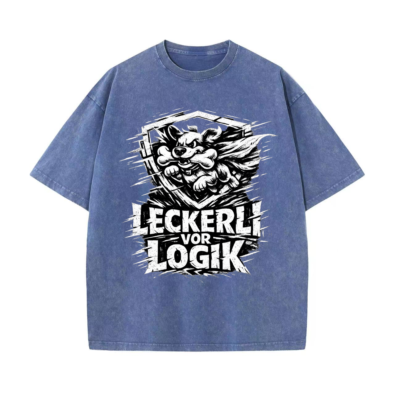 T-Shirt Leckerli vor Logik Hundeliebe