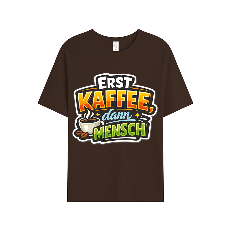 T-shirt Kaffeetasse Eskalation Kaffee zuerst Mensch danach
