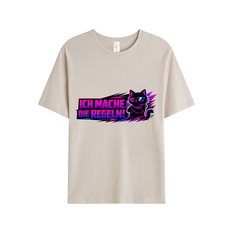 T-Shirt Katzenkönig: Ich mache die Regeln!