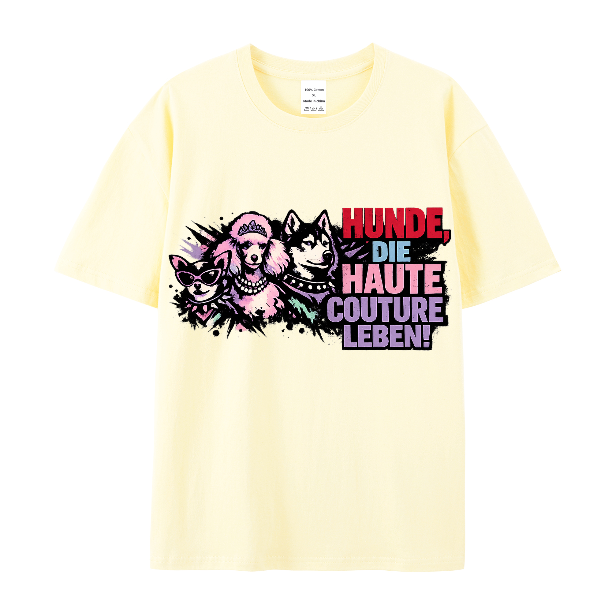 T-Shirt Hunde Haute Couture Chic