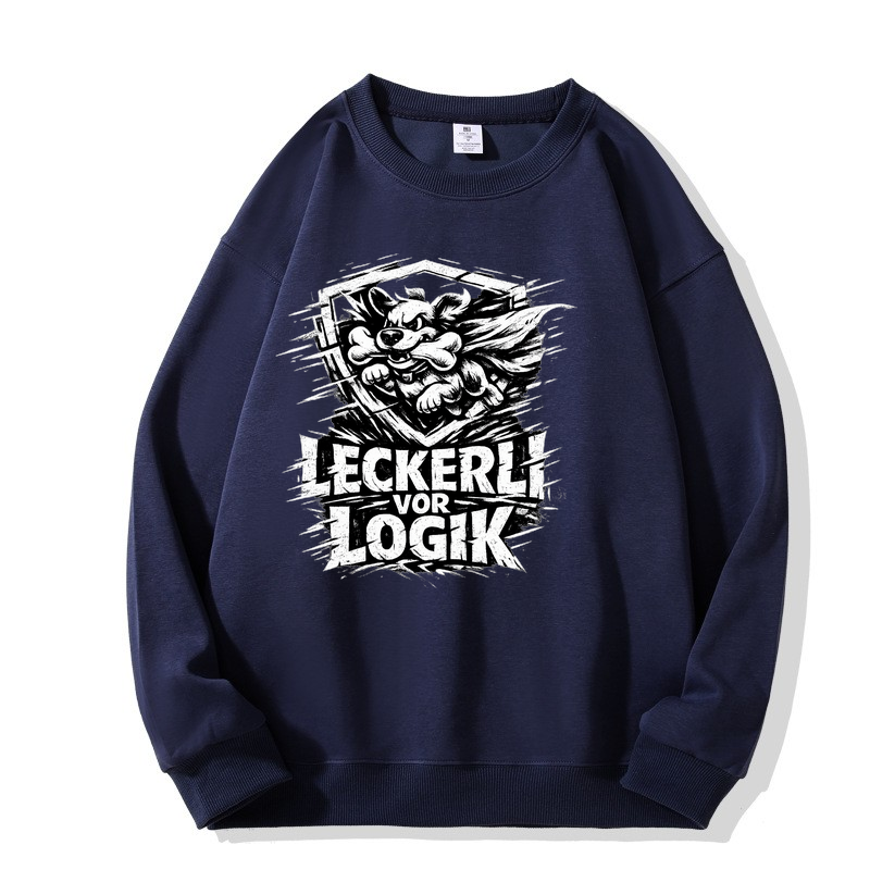 Sweatshirt Leckerli vor Logik Hundeliebe