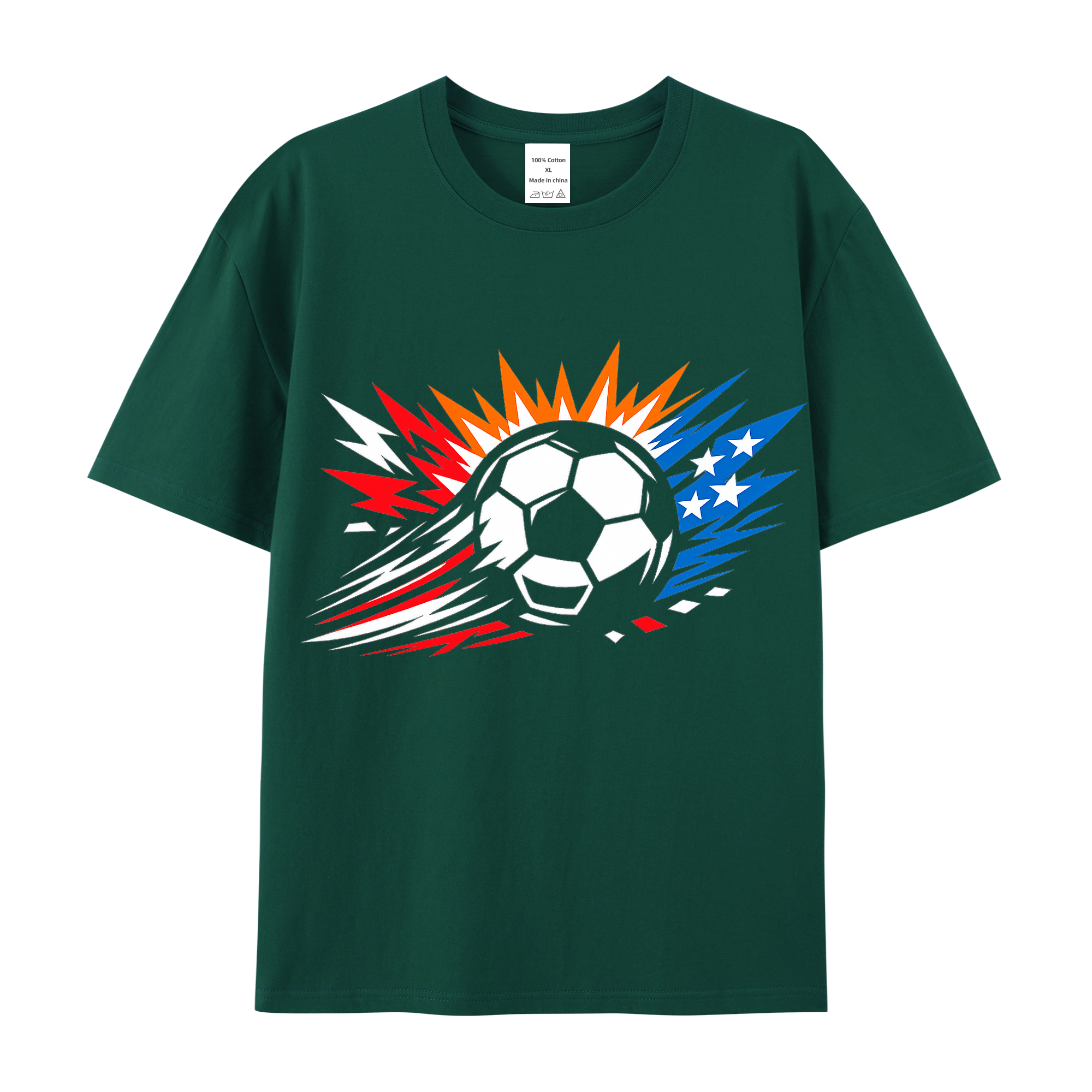 T-shirt Glühender Vektorwirbel Champion Cheers