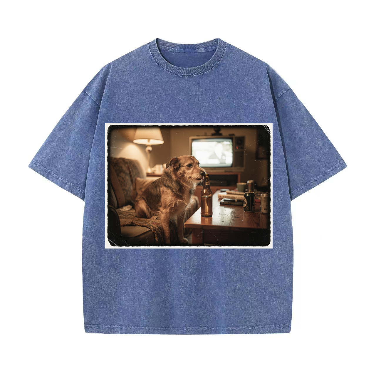 T-shirt Dog Polaroid Photo Collage