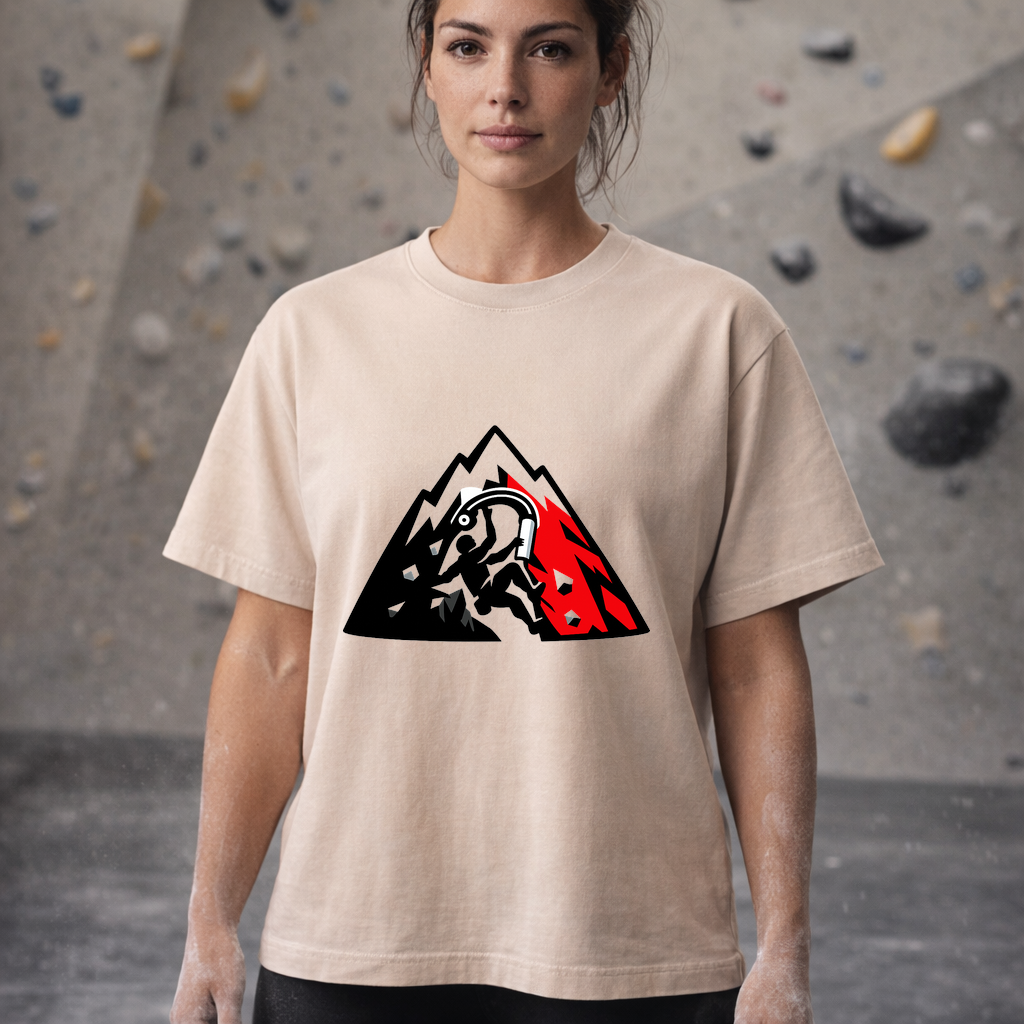 T-shirt Crux of Grit – Boulderer mit Haltung