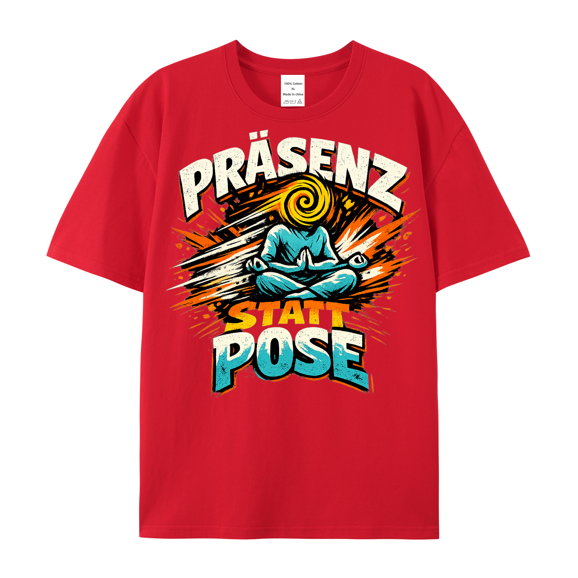 T-Shirt Präsenz statt Pose — Yoga Lifestyle Shirt