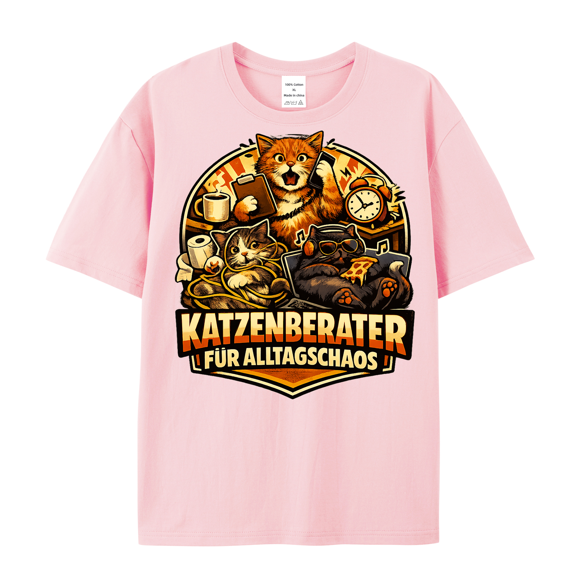 „Katzenberater für Alltagschaos“ t-shirt