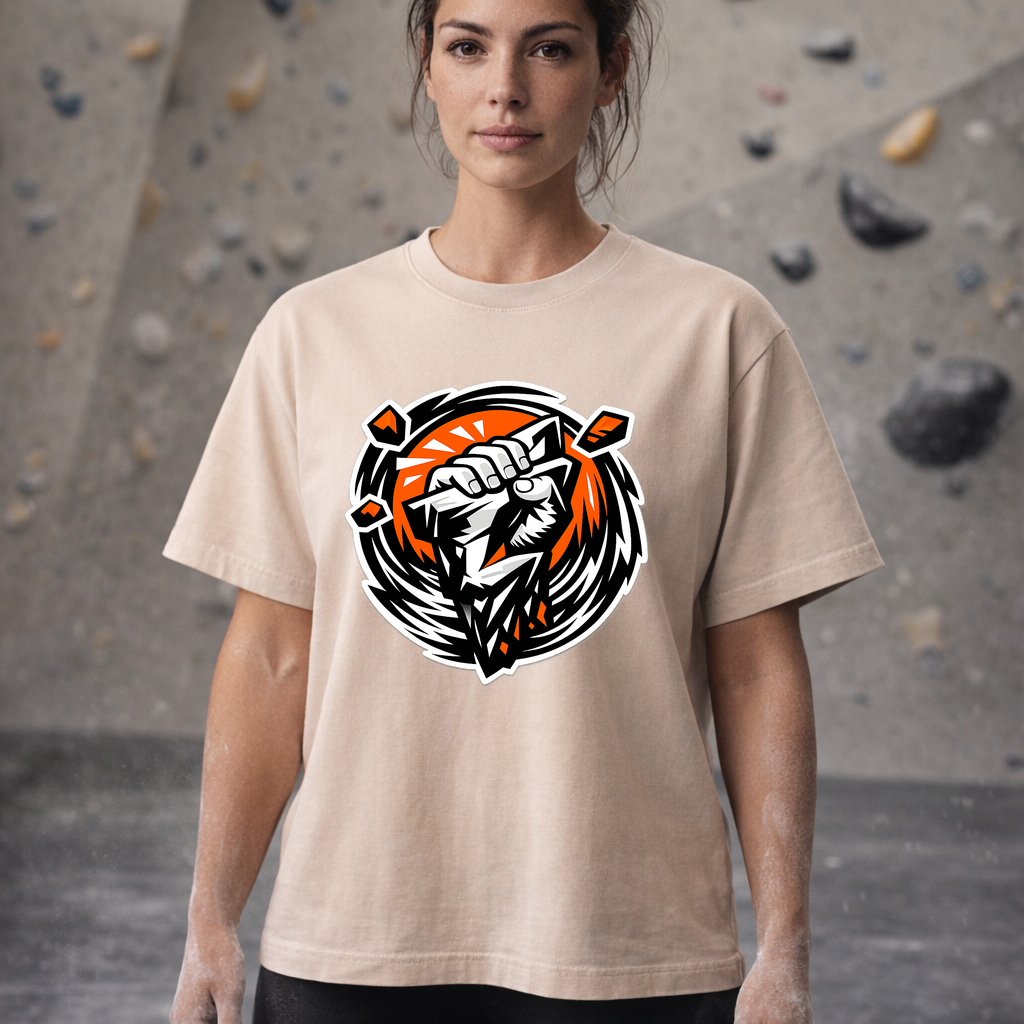 T-shirt - 100% gekämmte Baumwolle - Unisex / 300g Cliff Hug
