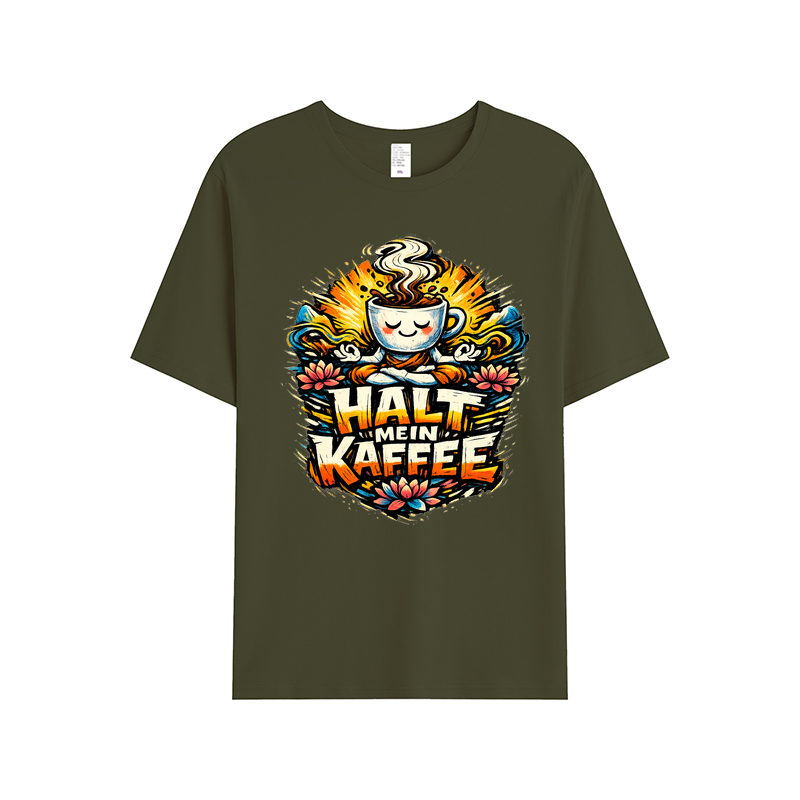 T-Shirt Kaffee-Yoga Flow