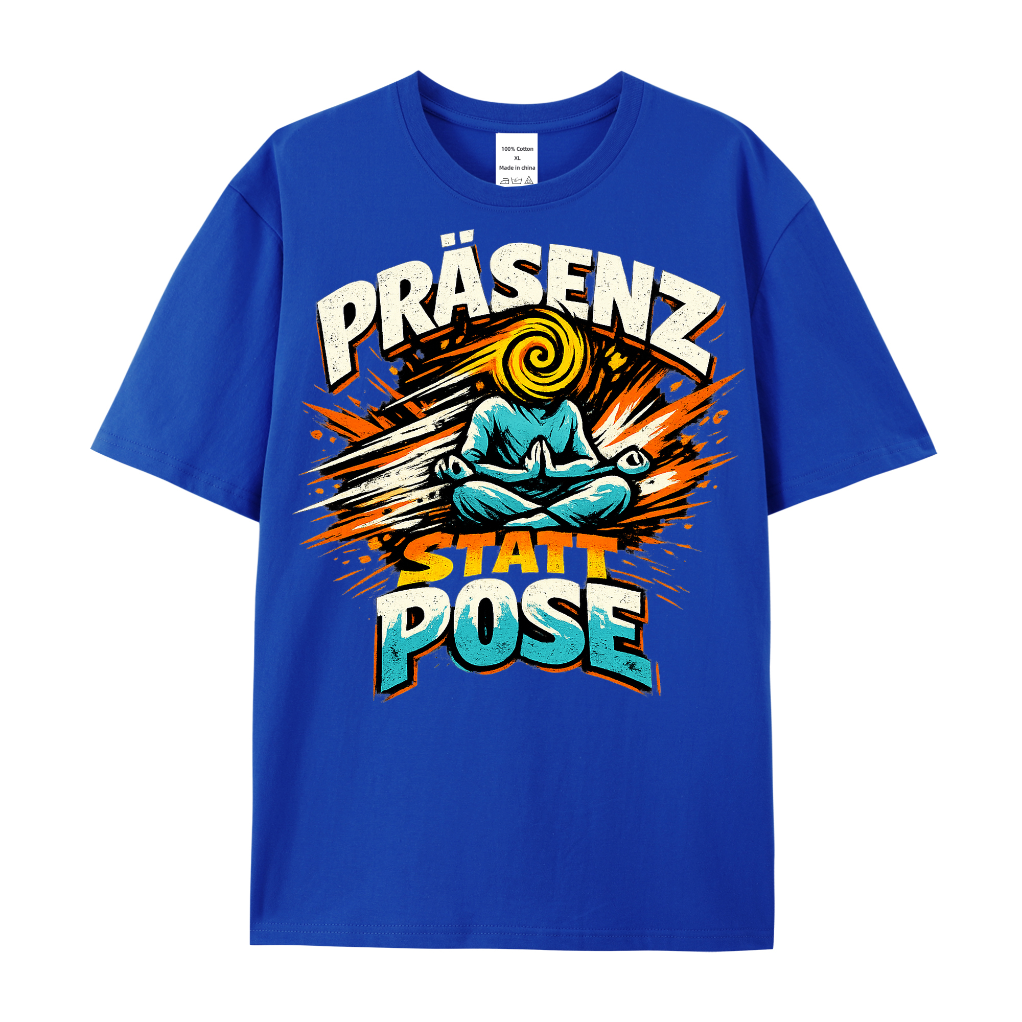 T-Shirt Präsenz statt Pose — Yoga Lifestyle Shirt