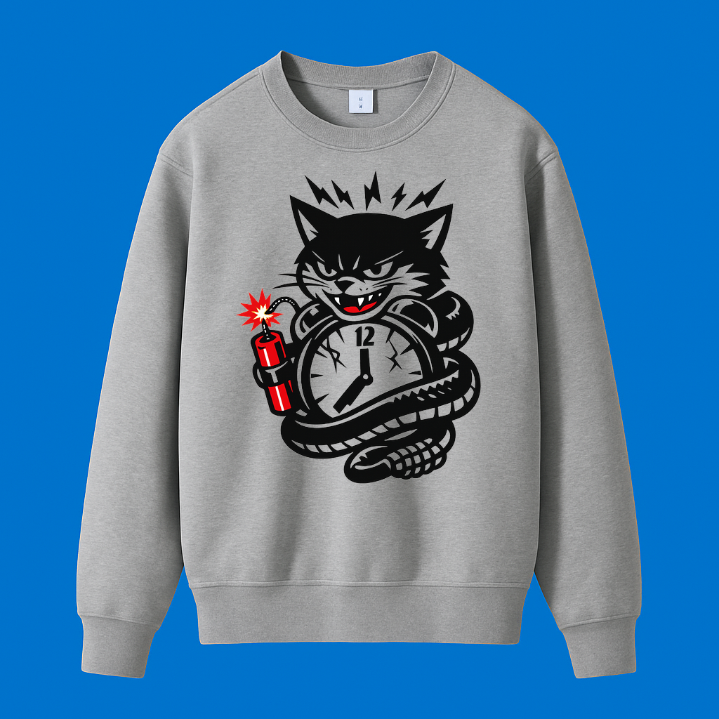 Sweatshirt Katzenzauber Kuschelmodus