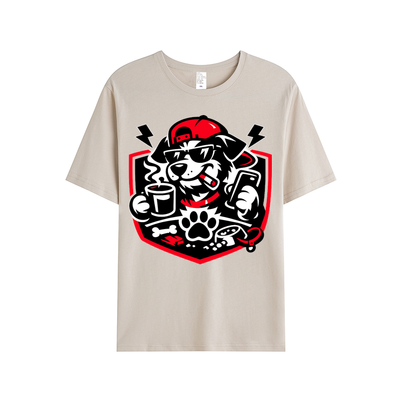 T-Shirt Hundeglück auf vier Pfoten