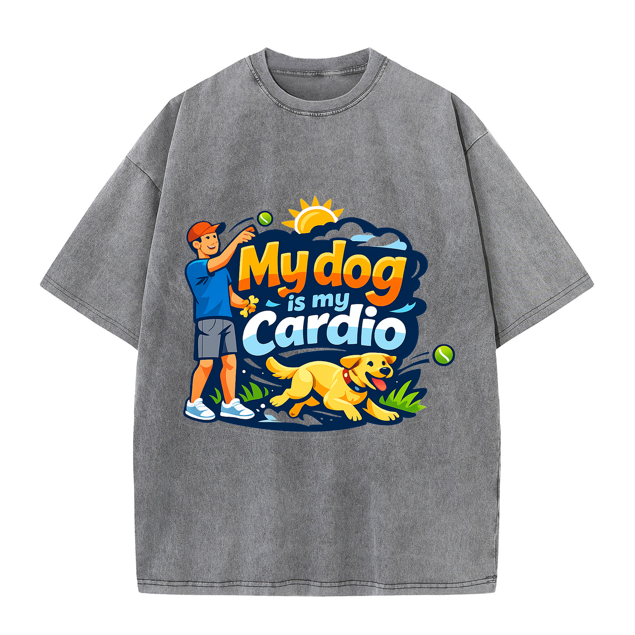 T-shirt My Dog Is My Cardio - Fitness Tee