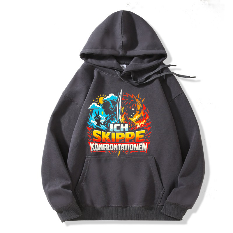 Hoodie Konfrontations-Mode: Skip & Chill