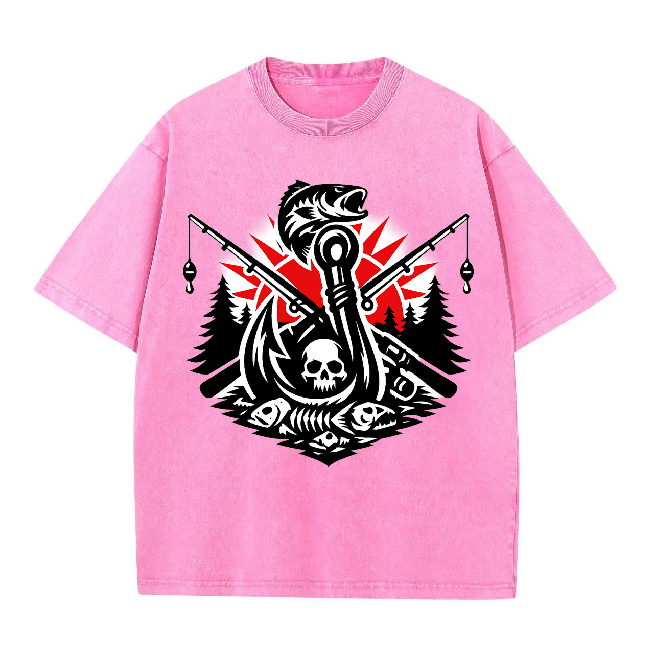 t-shirt Angelglück am Wasser