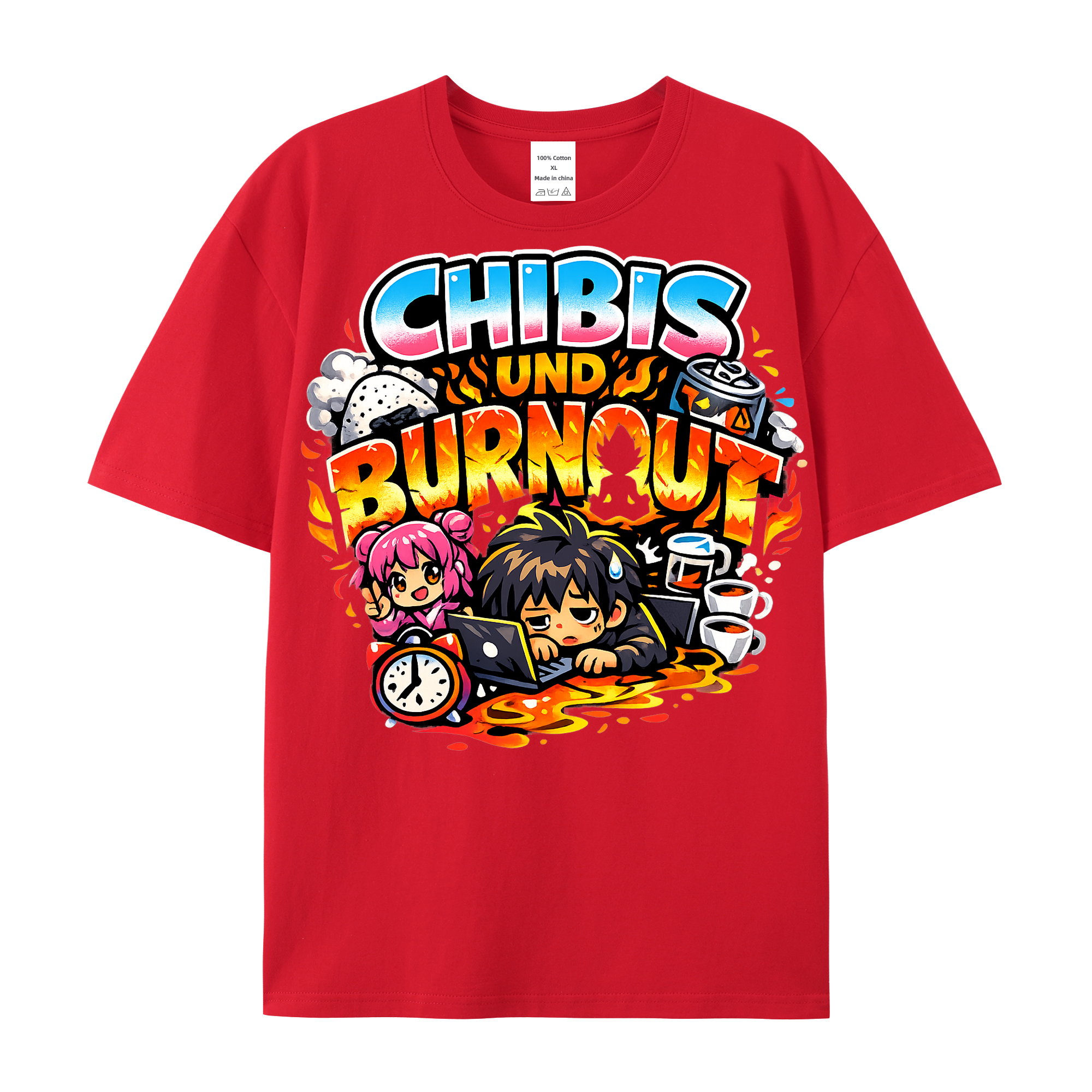 T-Shirt Chibi Burnout Burst