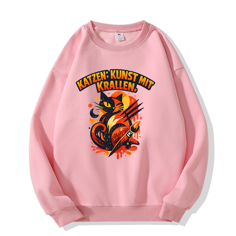 Sweatshirt KatzenKunst im Krallenstil