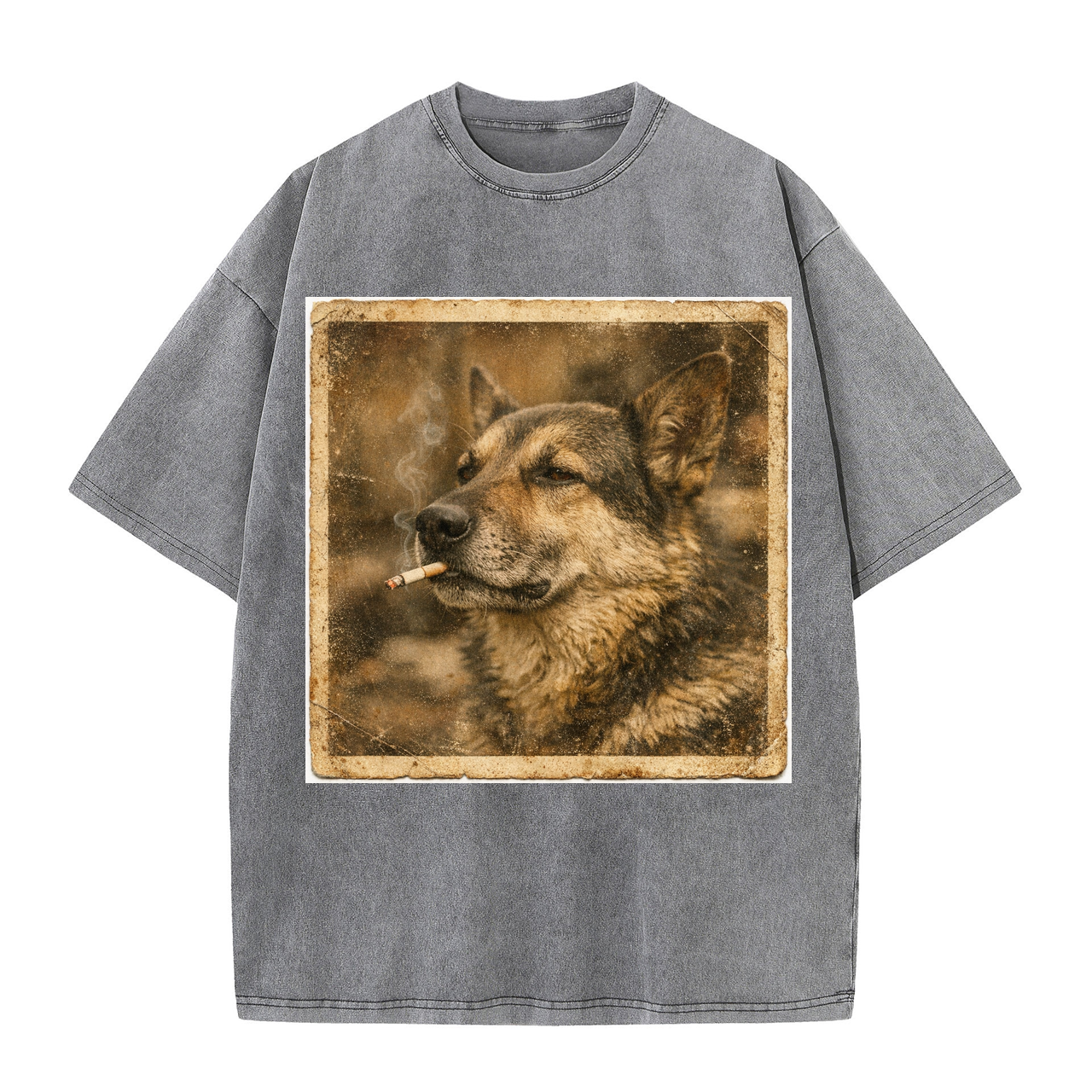 T-shirt Vintage Dog Polaroids Retro Canine Photo