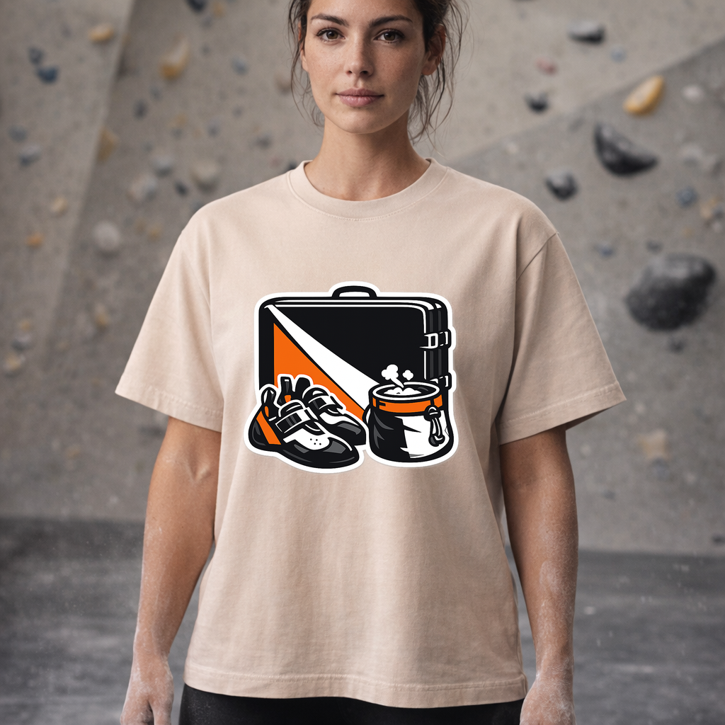 T-shirt Boulder Kit für Kletterhelden