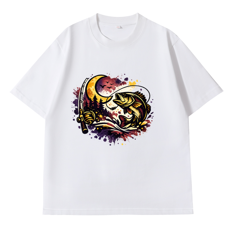 T-Shirt Anglerherz - Fische dein Glück