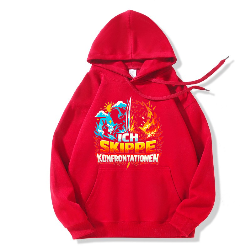 Hoodie Konfrontations-Mode: Skip & Chill
