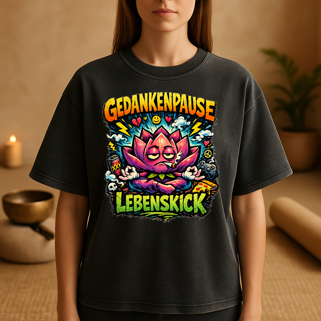 T-Shirt Gedankenpause, Lebenskick Flow